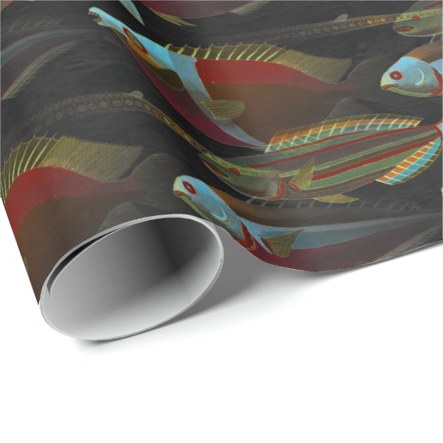 Deep Ocean Wonderful Fish Paper Wrap (Roll Corner)