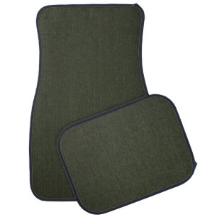 Deep Olive Green Car Floor Mat