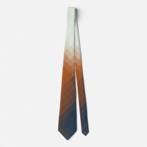 Deep Orange and Dark Grey Tie