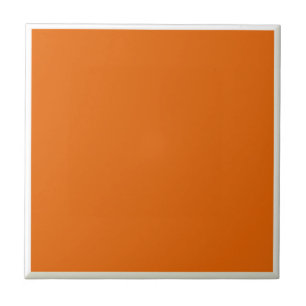 Deep Orange Ceramic Tile