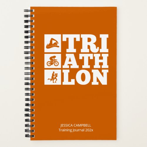 Deep Orange  Triathlon Training Log  Motivation Notebook
