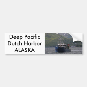 Deep Pacific, Longliner in Dutch Harbor, AK Bumper Sticker