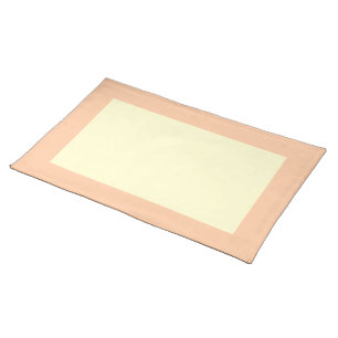 Deep Peach and Cream-Colored Placemat