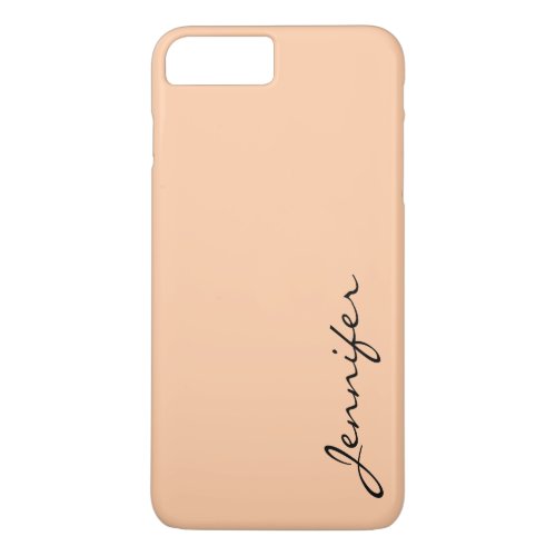 Deep peach color background iPhone 8 plus7 plus case