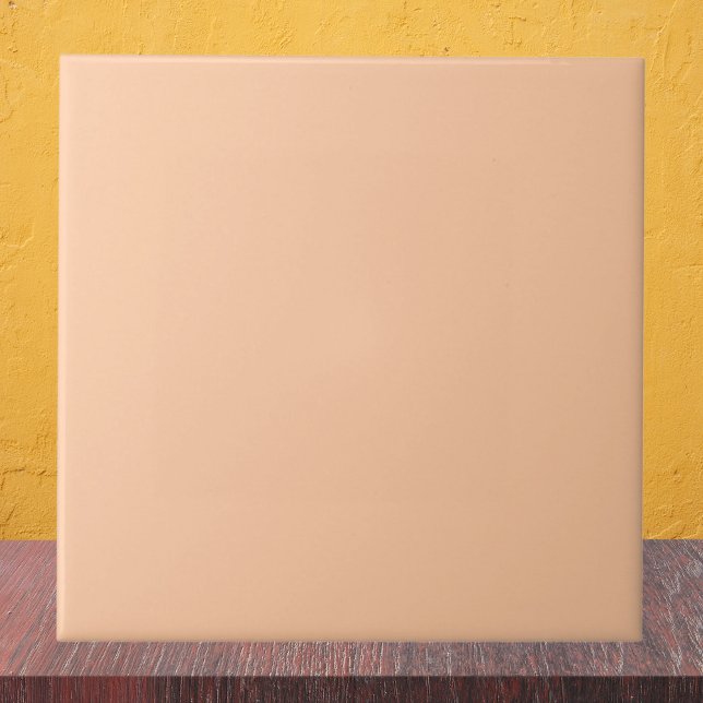 Deep Peach Solid Color Ceramic Tile (Creator Uploaded)