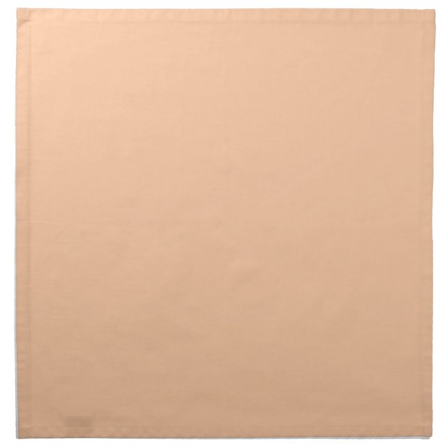 Deep Peach Solid Color Cloth Napkin (Front)