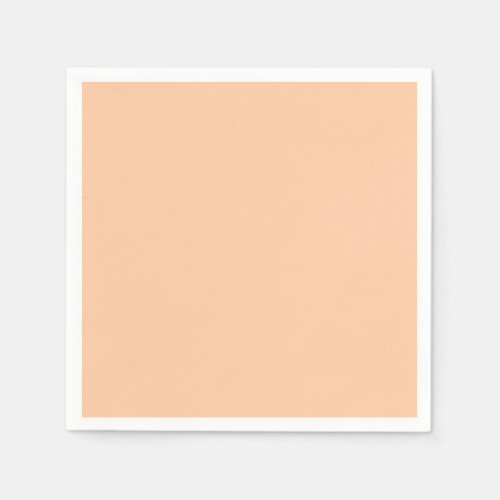 Deep Peach Solid Color Napkins