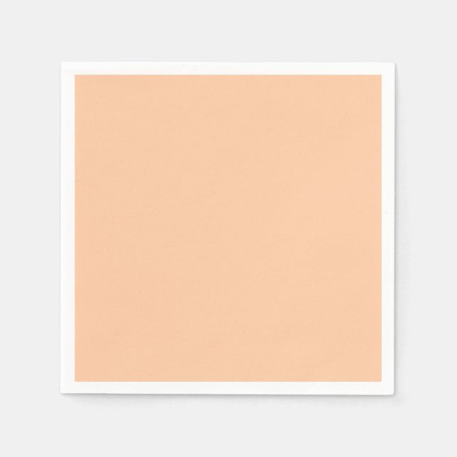 Deep Peach Solid Color Napkins (Front)