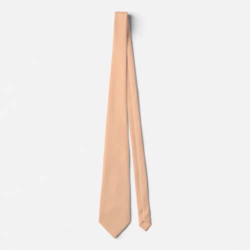 Deep Peach Solid Color Neck Tie