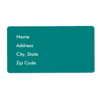 Deep Peacock Blue Label