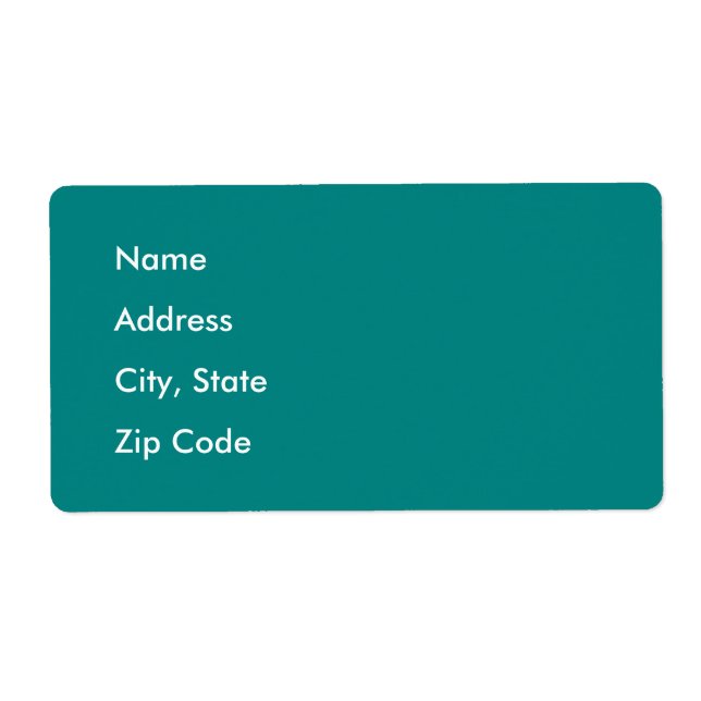 Deep Peacock Blue Label (Front)