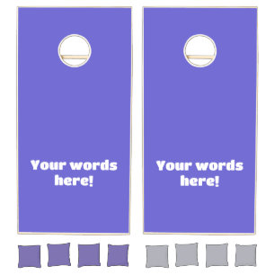 Deep Periwinkle Purple Cornhole Set