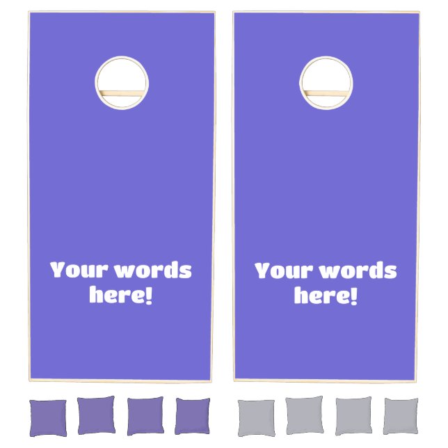Deep Periwinkle Purple Cornhole Set (Set)