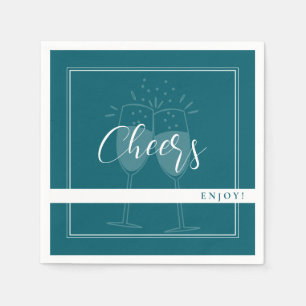 Deep Petrol Custom Party Napkins