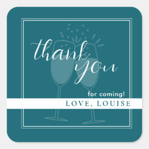 Deep Petrol Thank You Sticker