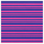 Deep Pink and Dark Blue Striped/Lined Pattern Fabric
