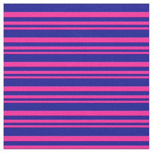 Deep Pink and Dark Blue Striped/Lined Pattern Fabric