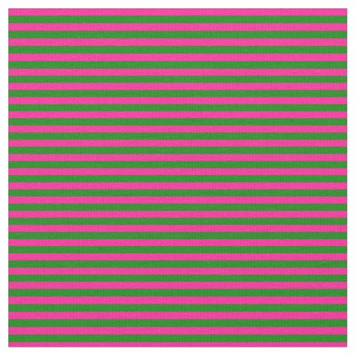 Deep Pink and Green Pattern Fabric