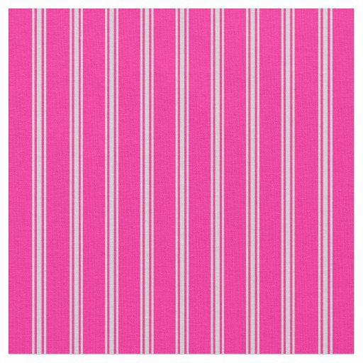 Deep Pink and Light Gray Lined Pattern Fabric