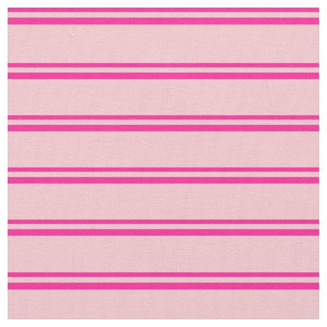 Deep Pink and Pink Striped/Lined Pattern Fabric (Close Up)