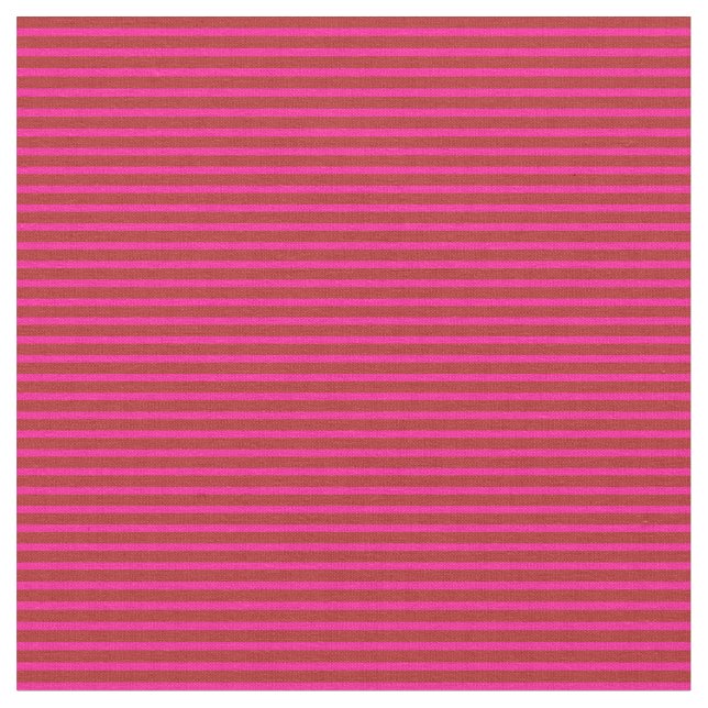 Deep Pink and Red Lined/Striped Pattern Fabric (Close Up)