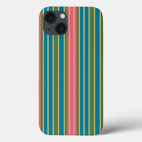 Deep Pink Blue Green Striped iPad Case_Mate Case