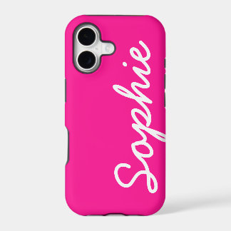 Deep Pink Customizable Feminine iPhone 5 Case