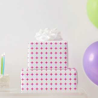 Deep Pink Elegant Simple Pattern Wrapping Paper