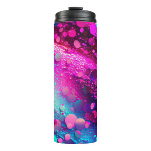 Deep Pink Holographic Glitter Thermal Tumbler 12oz