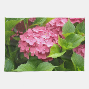 Deep Pink Hydrangeas Towel