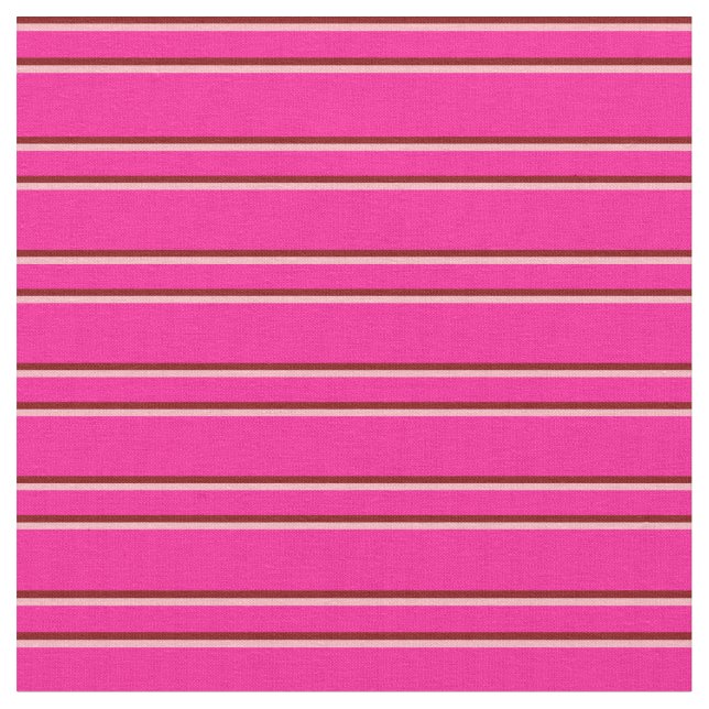 Deep Pink, Light Pink, and Maroon Pattern Fabric (Close Up)