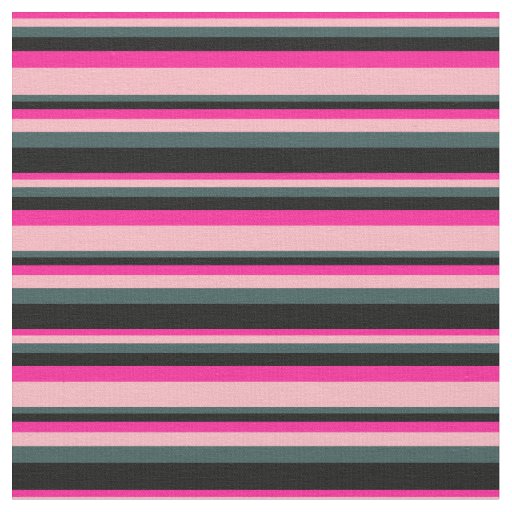 Deep Pink, Light Pink, Dark Slate Gray, and Black Fabric
