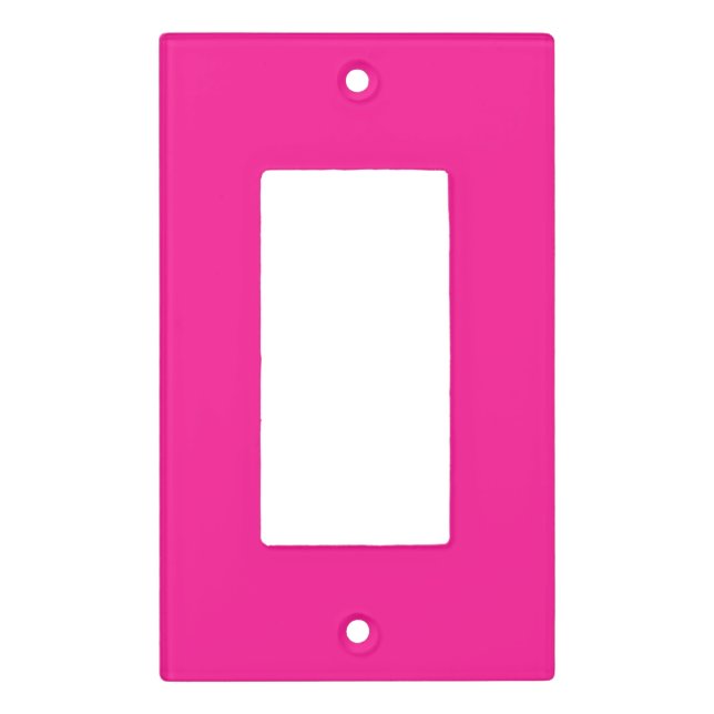 Deep Pink Light Switch Cover (Front)