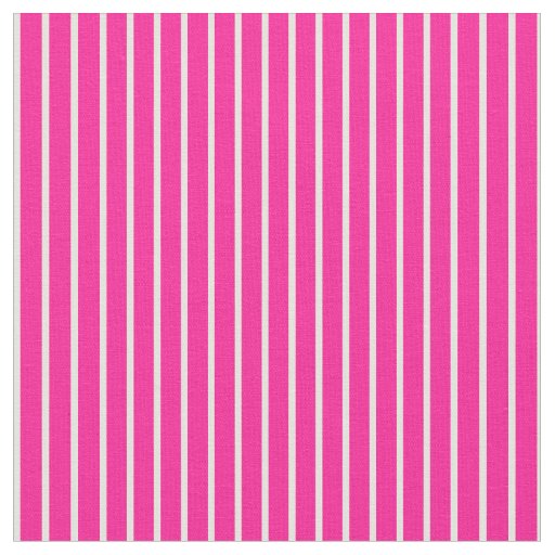 Deep Pink & Light Yellow Colored Lines Fabric