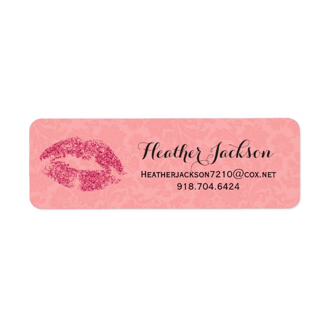 Deep Pink Lips Label (Front)