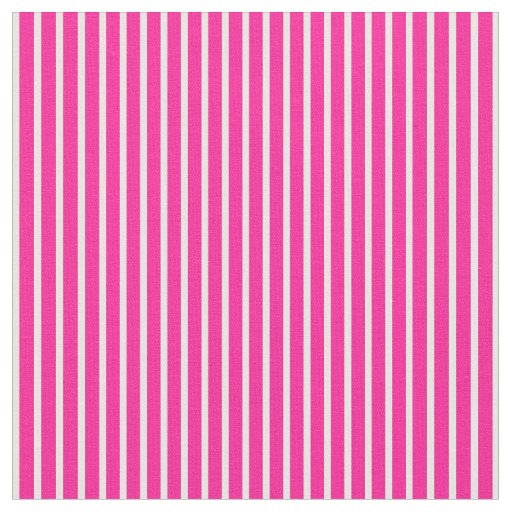 Deep Pink & Mint Cream Striped/Lined Pattern Fabric