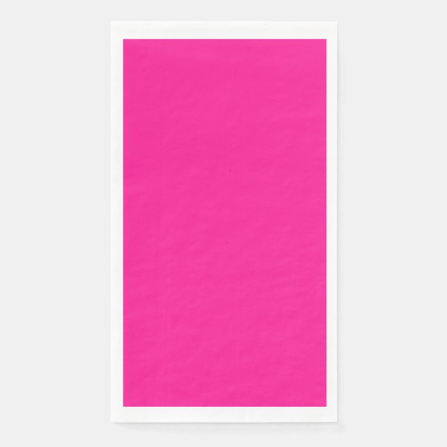 Deep Pink Paper Guest Towels (Front)
