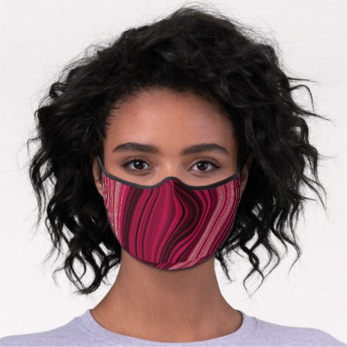 DEEP PINK RADIATING ELEGANCE FACE MASK