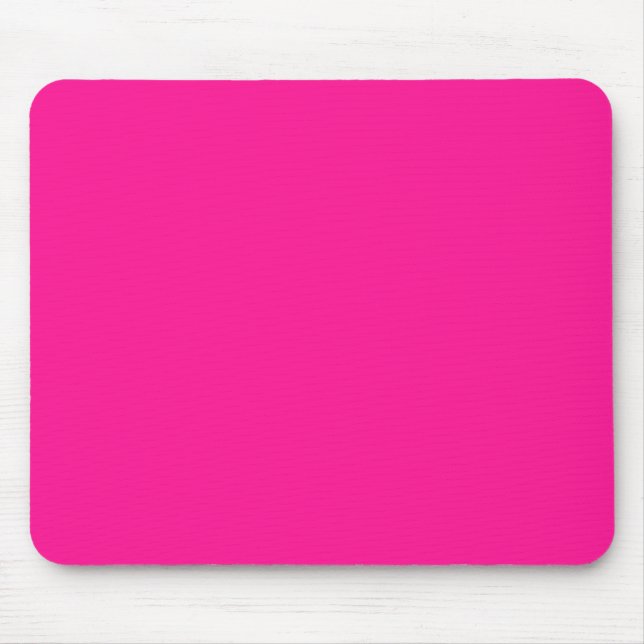 Deep Pink Solid Color Mouse Pad (Front)