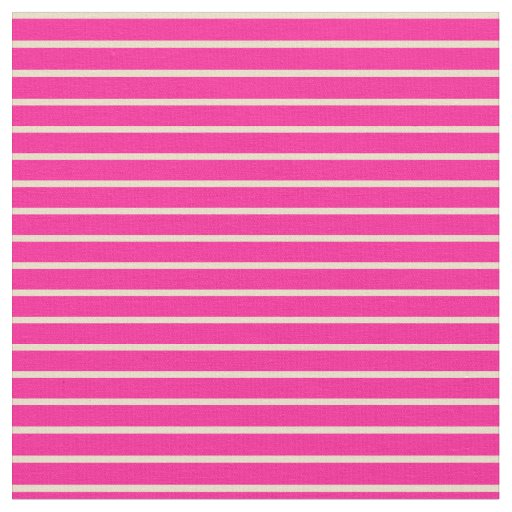 Deep Pink & Tan Striped/Lined Pattern Fabric