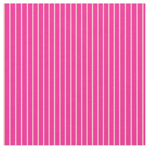 Deep Pink & Tan Stripes Pattern Fabric