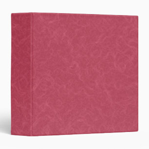 Deep pink  textured swirling  pattern 3 ring binder