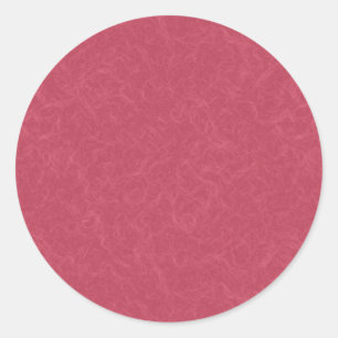 Deep pink  textured swirling  pattern classic round sticker