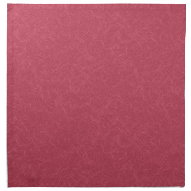 Deep pink  textured swirling  pattern cloth napkin (Front)