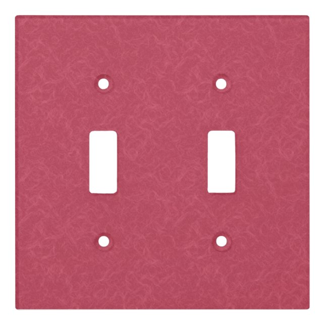 Deep pink  textured swirling  pattern light switch cover (Front)