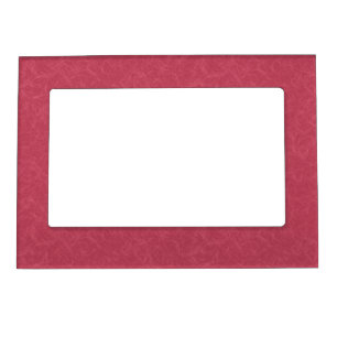 Deep pink  textured swirling  pattern magnetic frame