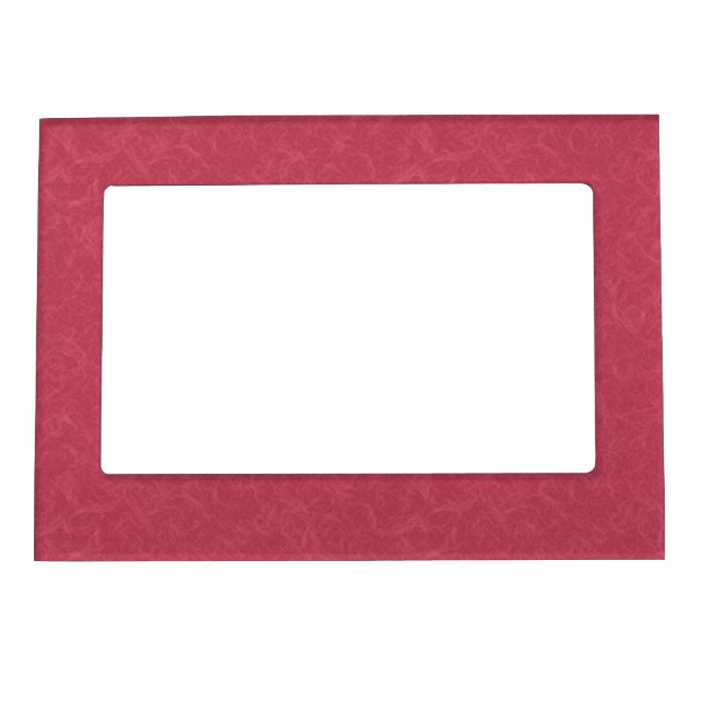 Deep pink  textured swirling  pattern magnetic frame (Front)