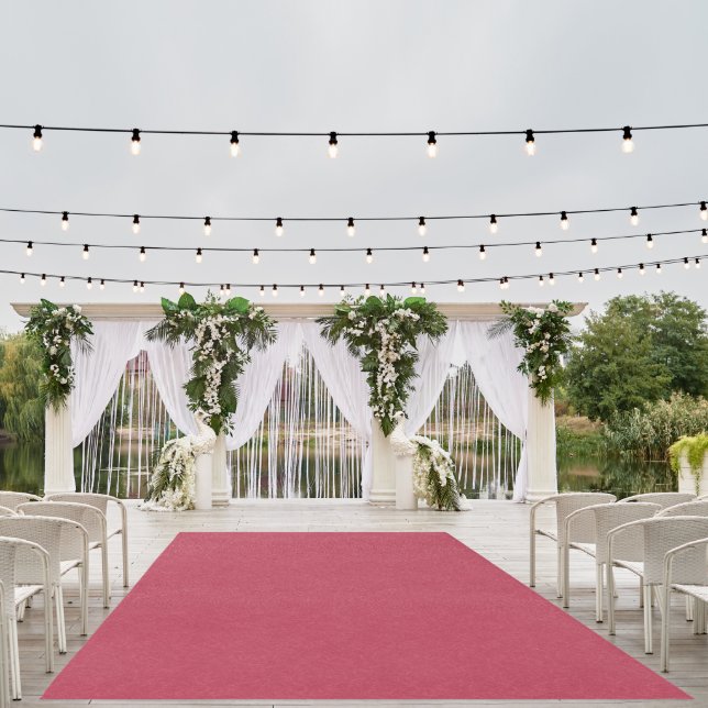 Deep pink  textured swirling  pattern outdoor rug (Insitu (Wedding 1))