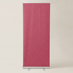 Deep pink  textured swirling  pattern retractable banner
