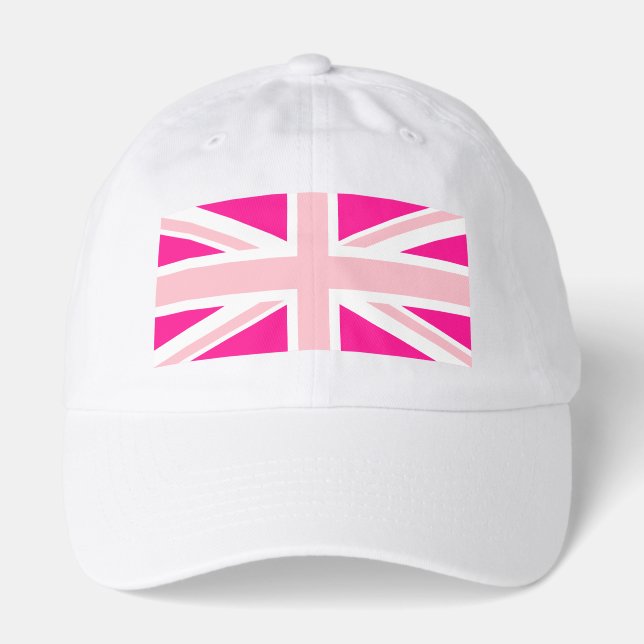 Deep Pink Union Jack Hat (Front)
